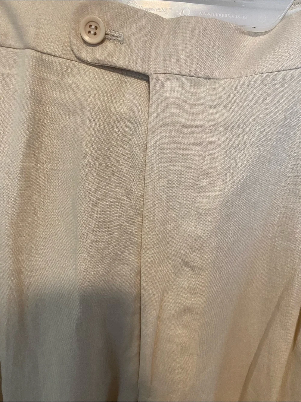 Vintage Inserch Men’s Beige Dress Pants 100% linen
